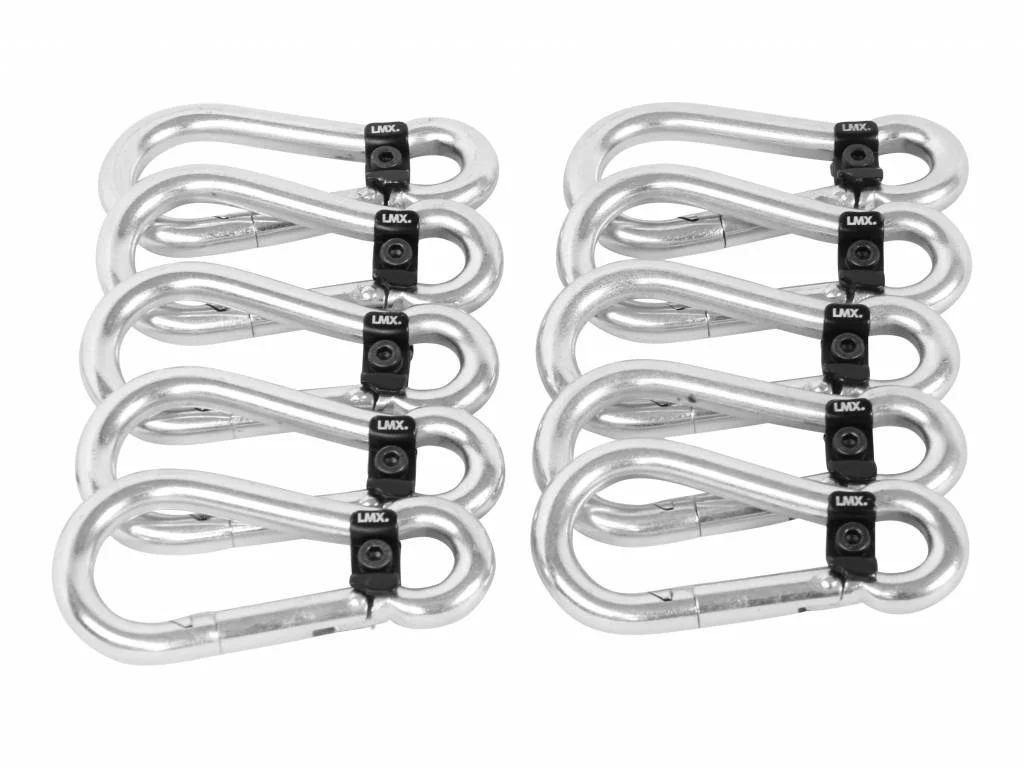 LMX57.LOCK Lifemaxx Karabiinihaka lukolla 10 kpl - Image 2