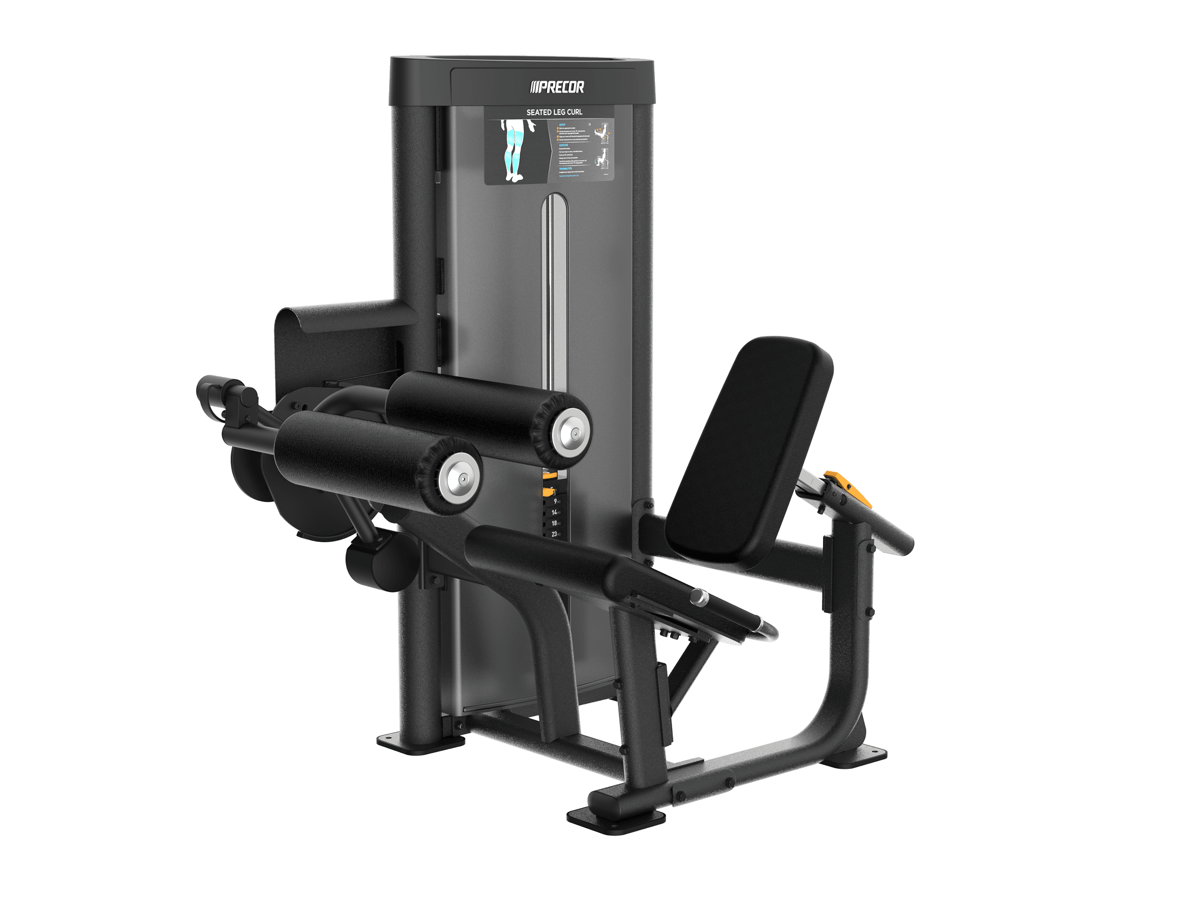 Precor Vitality Reiden koukistuslaite istuen